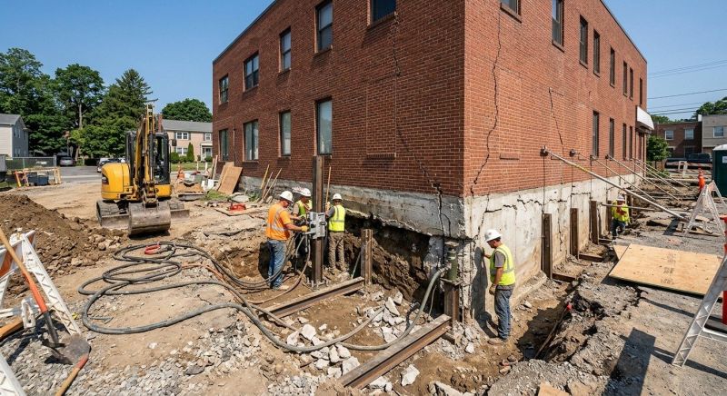 Building Foundation Repair in Canton, MA