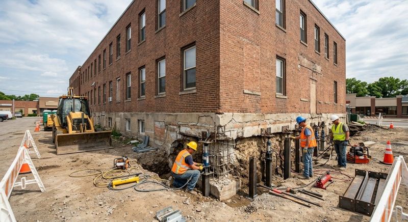 Commercial Foundation Repair in Marshfield, MA