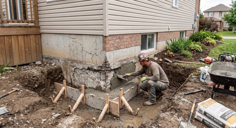 Concrete Foundation Repair in Holbrook, MA