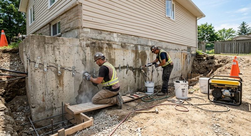 Concrete Foundation Repair in Holbrook, MA