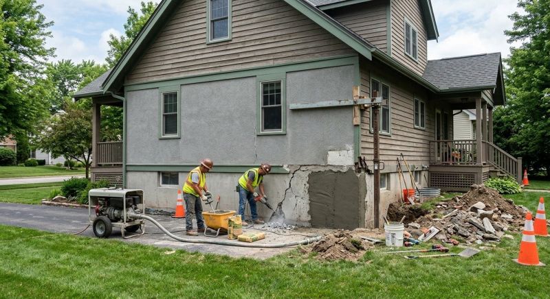 Concrete Foundation Repair in Holbrook, MA