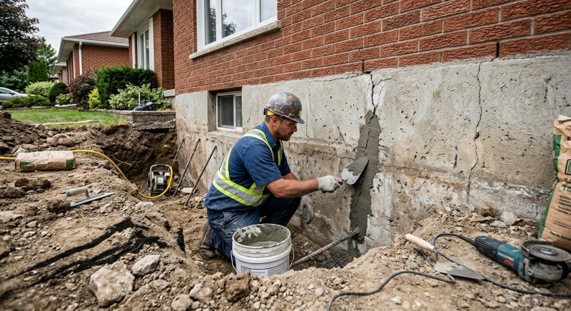Concrete Foundation Repair in Holbrook, MA