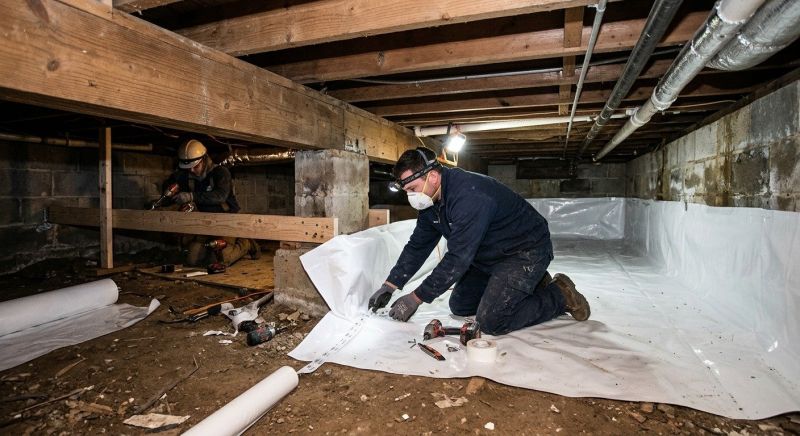 Crawl Space Leveling in Marshfield, MA