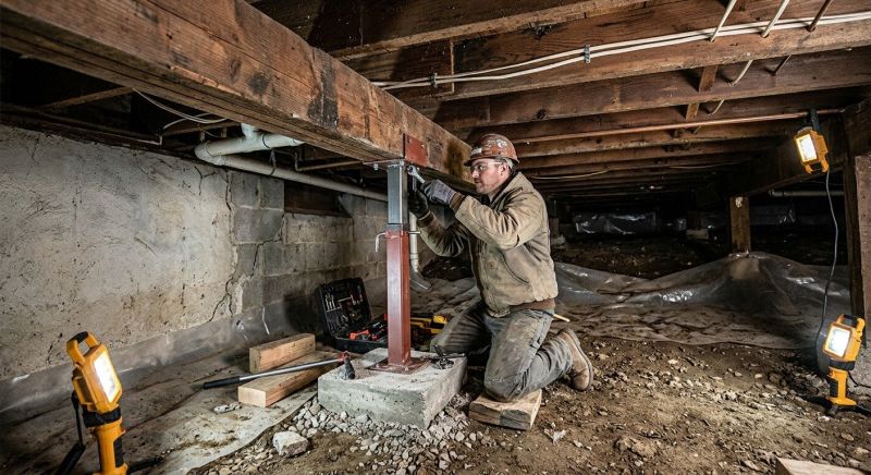 Crawlspace Foundation Repair in Sharon, MA