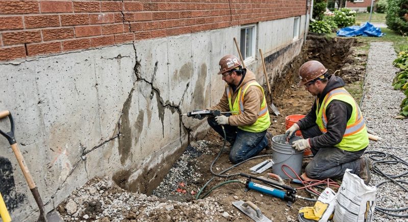 Foundation Cracks Repair in Marshfield, MA