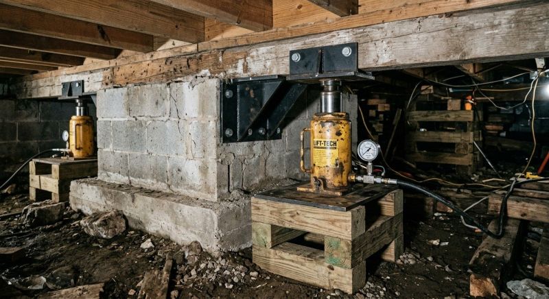 Foundation Jacking in Brighton, MA