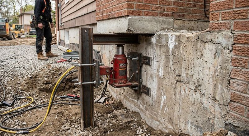 Foundation Jacking in Brighton, MA