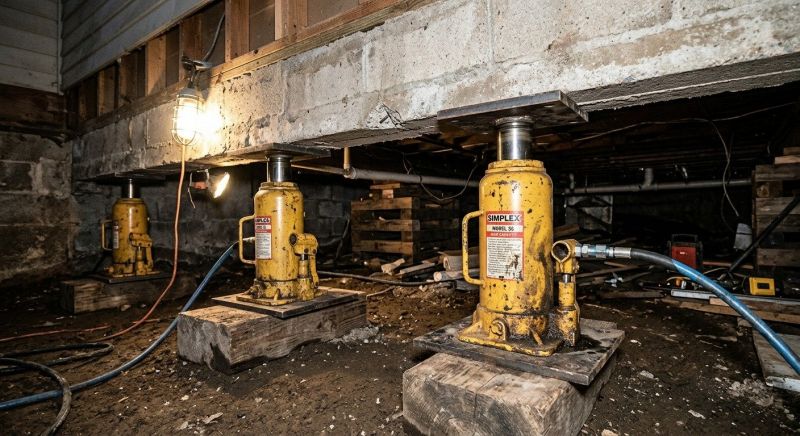 Foundation Jacking in Hull, MA