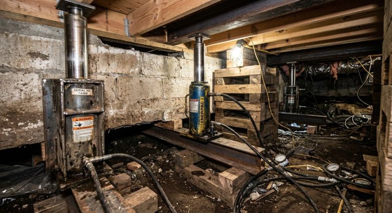 Foundation Jacking in Hull, MA