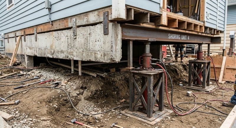 Foundation Jacking in Hull, MA