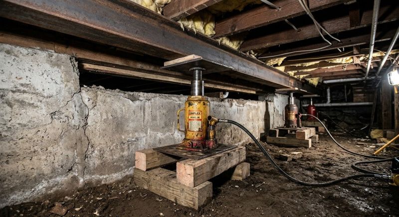 Foundation Jacking in Hyde Park, MA