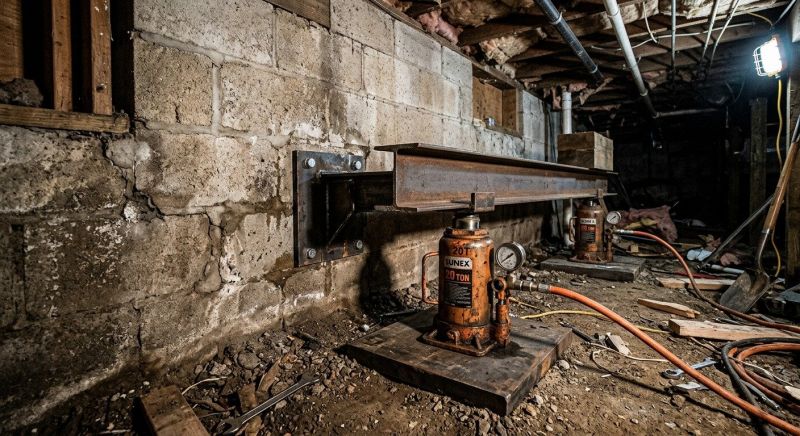 Foundation Jacking in Marshfield, MA