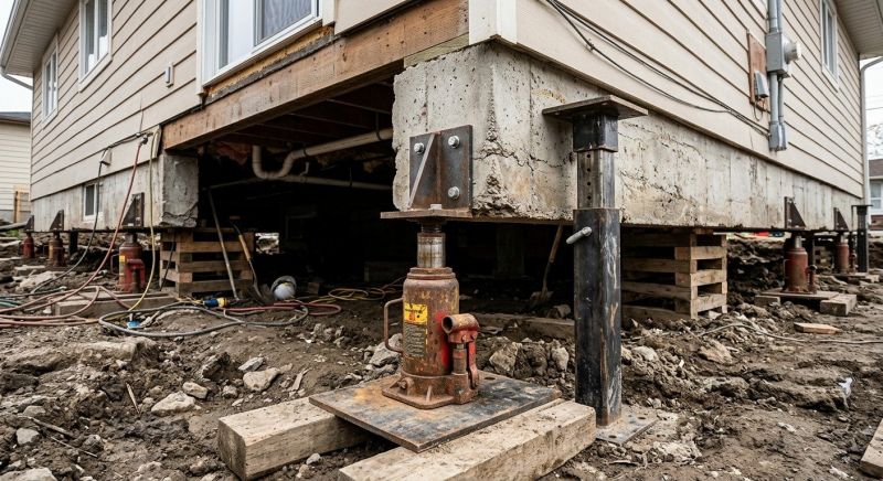 Foundation Lifting in Bridgewater, MA
