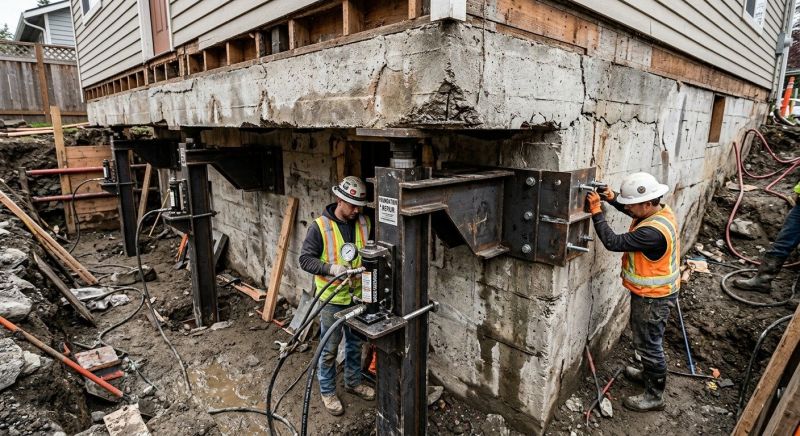 Foundation Lifting in Bridgewater, MA