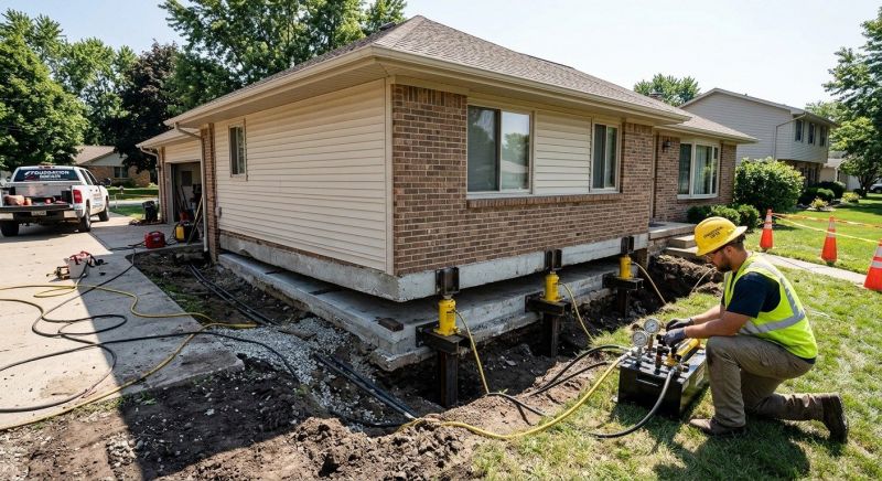 Foundation Lifting in Chelsea, MA