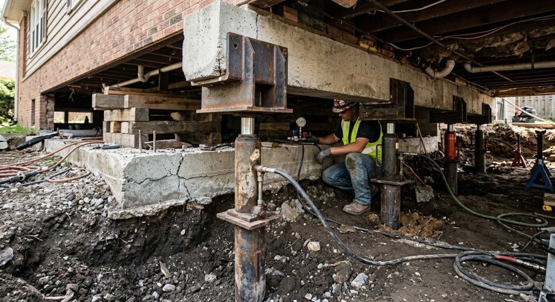 Foundation Lifting in Kingston, MA