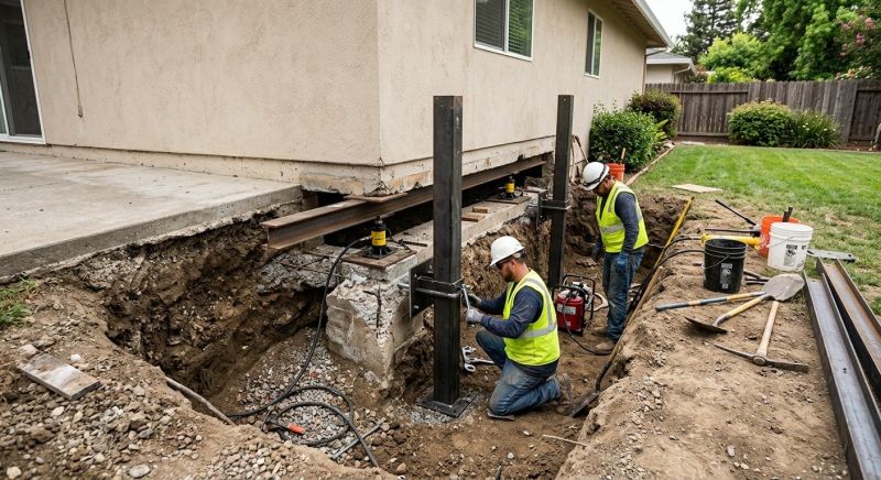 Foundation Pier Repair in Marshfield, MA