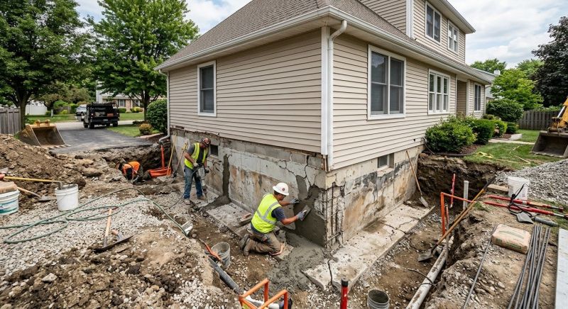 Foundation Restoration in Marshfield, MA