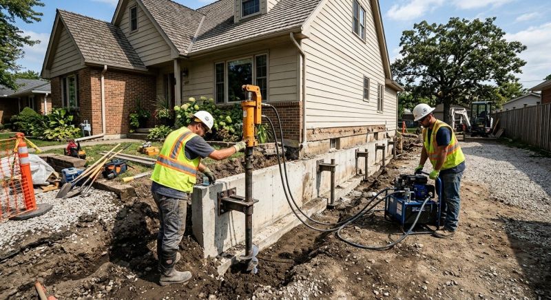 Foundation Stabilizing in Marshfield, MA
