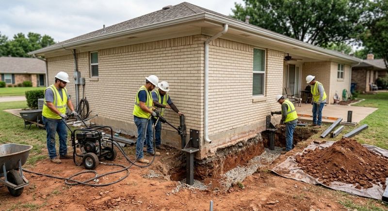 Foundation Stabilizing in Raynham, MA