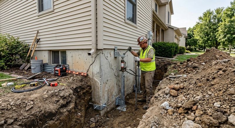 Foundation Stabilizing in Raynham, MA