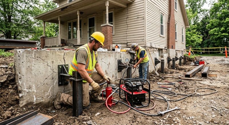 Foundation Stabilizing in Raynham, MA