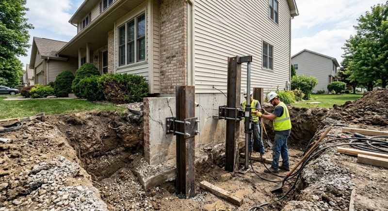 Foundation Underpinning in Marshfield, MA