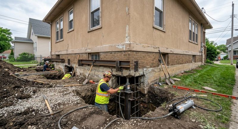 Foundation Underpinning in Marshfield, MA