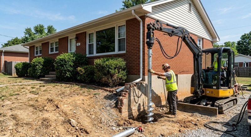Helical Pile Installation in Marshfield, MA