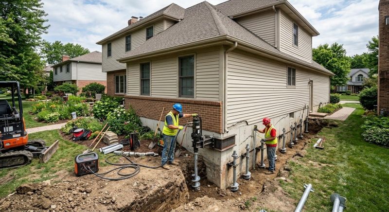 Helical Pile Installation in Marshfield, MA
