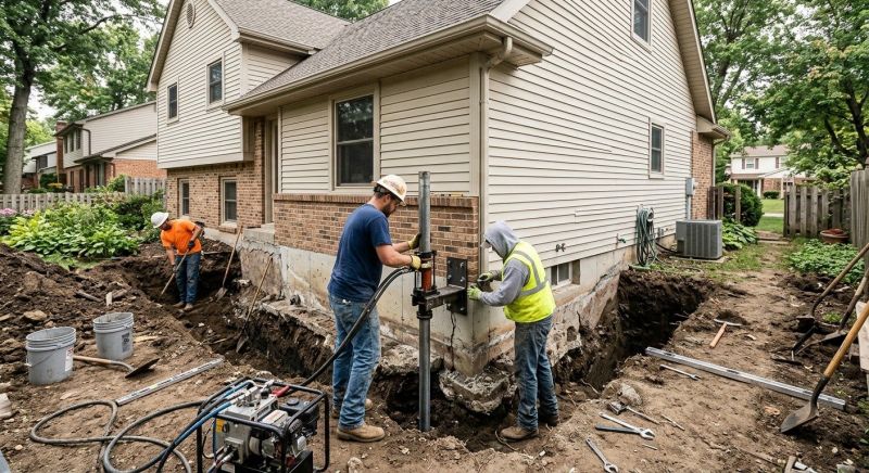 House Foundation Repair in Canton, MA