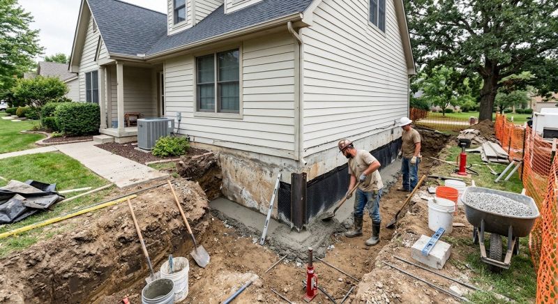 House Foundation Repair in Roslindale, MA