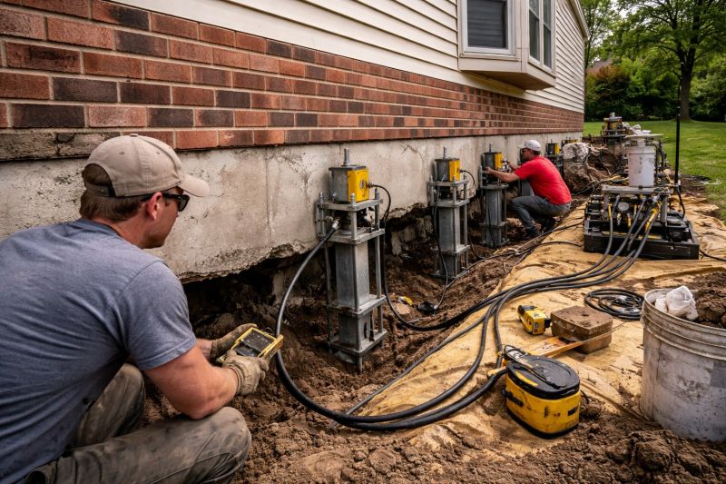 Settling Foundation Service in Braintree, MA
