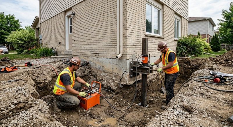 Sinking Foundation Lifting in Marshfield, MA