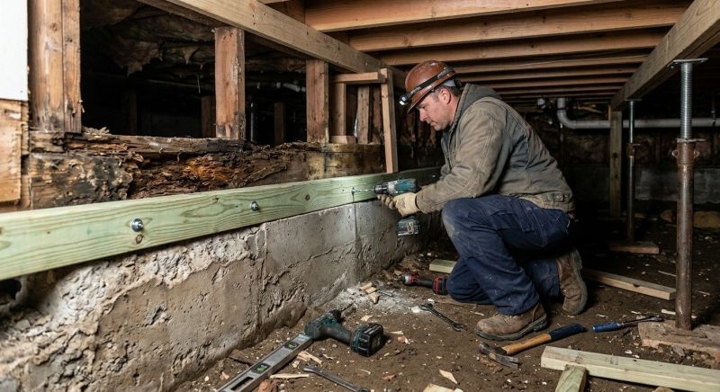 Sinking Foundation Repair in Plymouth County, MA