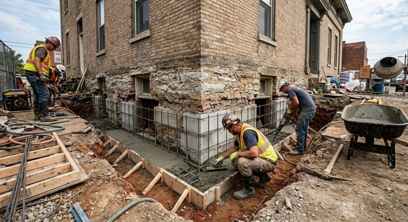 Underpinning Repair in Marshfield, MA
